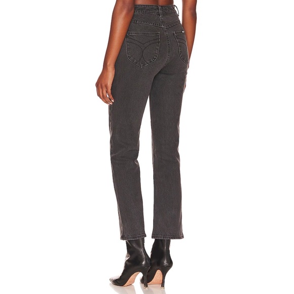 NWT Rolla’s Original High Rise Straight Long Jeans - 27 - Ash Black - Picture 3 of 7